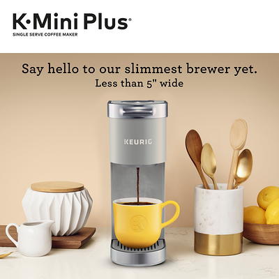 Keurig - K-Mini Plus Single Serve K-Cup Pod Coffee Maker - Studio Gray