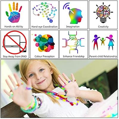 600PCS R Colorful Loom Bracelet Rubber Bands Kits Craft Toys with