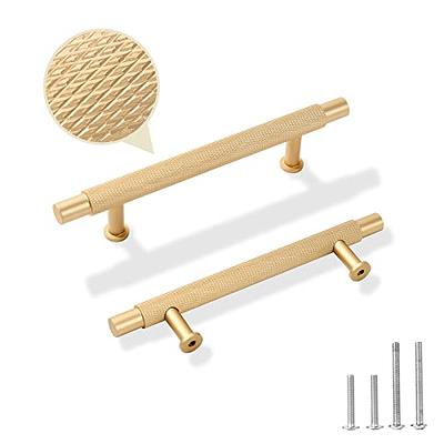 Knurled Solid Brass Kitchen Handles and Knobs Brass Door Handles Knurled  Door Wardrobe Cabinet Handles Gold Knurling Handles