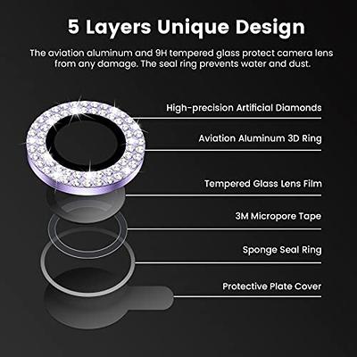 for iPhone 13 Pro - iPhone 13 Pro Max Camera Lens Protector, 9H Tempered  Glass Camera Cover Screen Protector Metal Individual Ring for iPhone 13Pro  6.1 inch iPhone 13 ProMax 6.7 inch 2021 