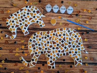 Adult Craft Kit, Mosaic Kit, Handmade Gift, Diy Home Decor, High Quality  Kit for Adults, Includes Mosaic Tiles, Tools and Grout. 