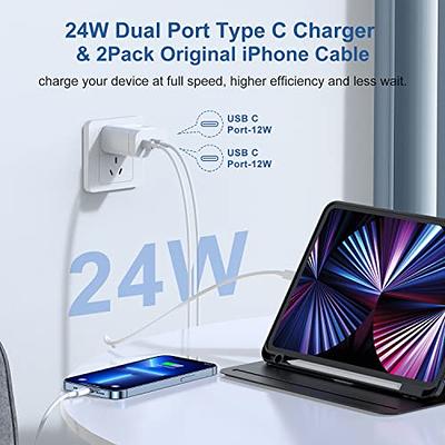 iPhone 12 13 14 Fast Charger Cable 6ft, [MFi Certified] USB C to Lightning  Cable 3 PACK, Type C Port Support iPhone Charging Cord for iPhone 14/13/12/11/Pro/Max/XS/XR//8/7/6/5S/5/SE/iPad  Case 