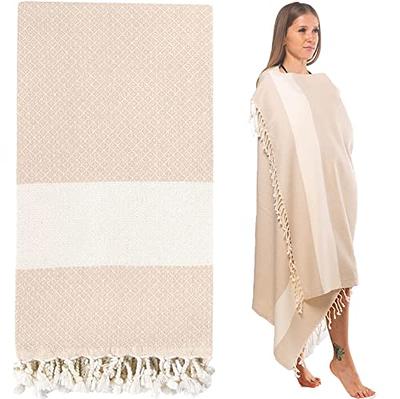 100% OEKO-TEX Certified Turkish Beach Towel Peshtemal, Soft