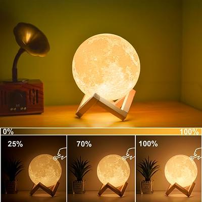 Moon Lamp Moon Night Light 3d Printed 4.7in Lunar Lamp For Kids