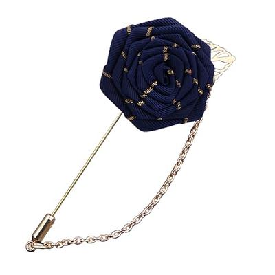 Umo Lorenzo Men's Lapel Pins Flower Pin Suit Accessories Rose Boutonniere  Pins 