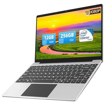  jumper Laptop 12GB DDR4 256GB SSD, Intel Celeron Quad Core CPU,  Lightweight Computer with 14 Inch Full HD Display, Windows 11 Laptops, Dual  Speakers, 2.4/5.0G WiFi, 35.52WH Battery, USB3.0, Type-C. 