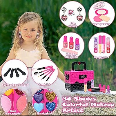 Kids Makeup Kit for Girl -Kids Kids Makeup Kit Toys for Girls Washable Real  Make Up