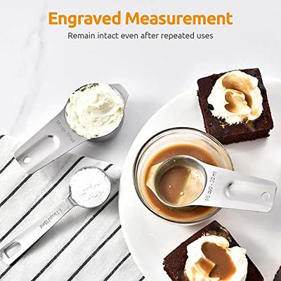 Spring Chef - Measuring Cups and Spoons Set with Handy Leveler, Heavy Duty  Stainless Steel Kitchen Measuring Set for Cooking and Baking, Set of 15