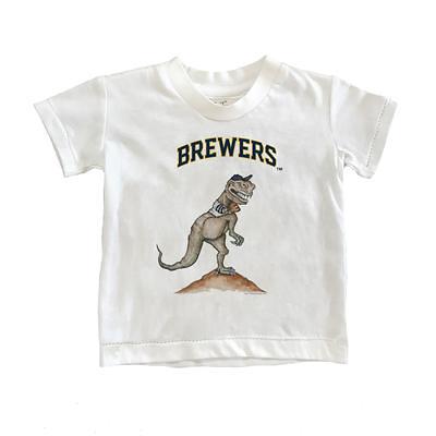 Toddler Tiny Turnip White/Navy Milwaukee Brewers Stitched Baseball  3/4-Sleeve Raglan T-Shirt - Yahoo Shopping