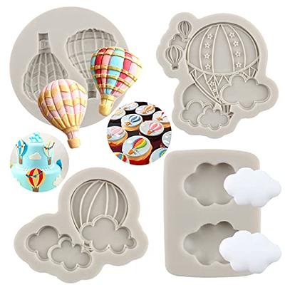 Sijiangmold Hot Air Balloon Silicone Fondant Molds For Cake Decorating  Cupcake Topper Candy Chocolate Polymer Clay Gum Paste Set of 4 - Yahoo  Shopping