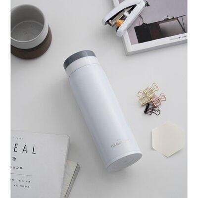 GrandTies Insulated Coffee Mug with Handle - Sliding Lid for