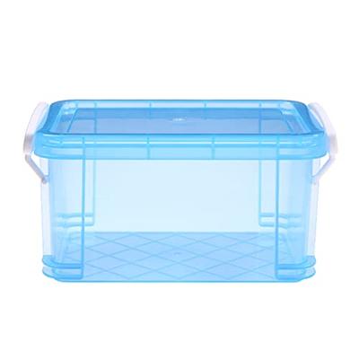 Transparent Index Card Holder Removable Snap-tight Lid Notecard