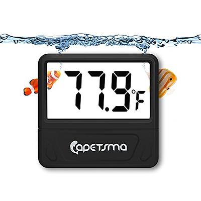 LXSZRPH Reptile Thermometer Hygrometer with High Low Temperature Alarm  Digital Temperature Humidity Meter Gauge with Hook for Reptile Tanks