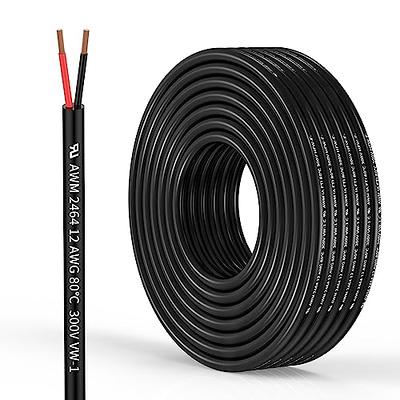 Zonegrace 14AWG 2-Conductor 14/2 Direct Burial Wire for Low Voltage  Landscape Lighting, 265ft