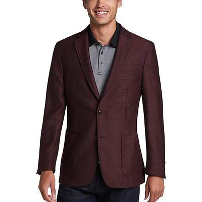 Calvin Klein Men's Slim Fit Sport Coat Burgundy Red Bone - Size: 40 Short -  Yahoo Shopping