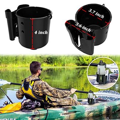 Huntury Multifunctional Kayak Cup Holder, Phone Holder, Fishing Tool and  Lures Storage, Kayak Bottle Holder Drink Holder, Kyak Fishing Accessoires,  Kayak Track Mount Install - Yahoo Shopping