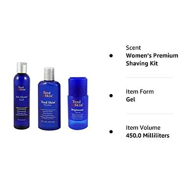 Tend Skin Women's Shaving Kit for Razor Bumps, Ingrown Hair, Dark Spots -  Complete Skin Care Solution with Air Shave Gel, Post Shave Solution, Brightoner  Serum - Yahoo Shopping