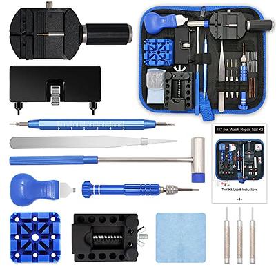 5pcs/set Durable Watch Band Link Remover Repair Tool Kit Set Hammer +Watch  Band Holder