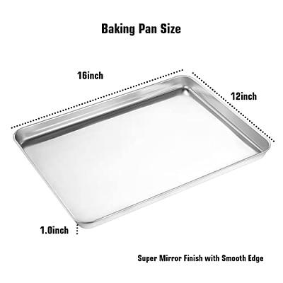 Wildone Baking Sheet & Rack Set [2 Sheets + 2 Racks], Stainless