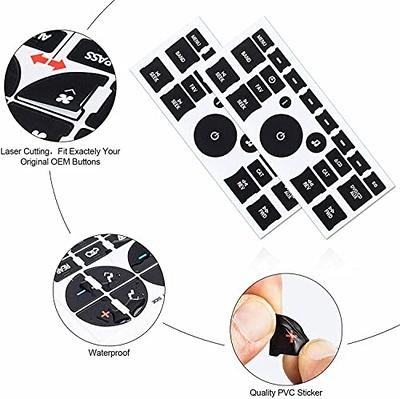 AC Dash Button Sticker Repair Kit - Radio AC Control Button Vinyl Over