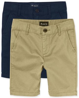 The Children's Place Boys 2-Pack Stretch Chino Woven Bottoms, Sizes 4-16 