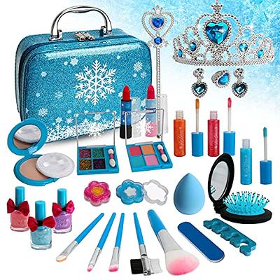 Hollyhi 62Pcs Kids Makeup Kit for Girl, Washable Play Makeup Toys Set for  Dress Up, Beauty