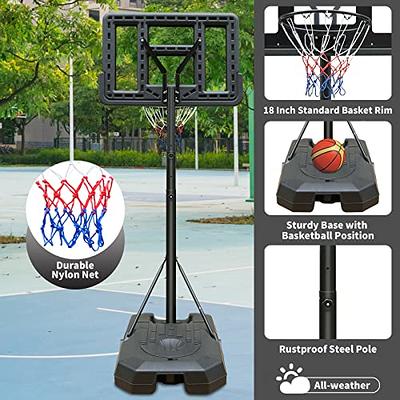 Portable Basketball Hoop Quickly Height Adjusted 6.6ft - 10ft Outdoor/Indoor  Basketball Goal System with 44 inch Shatterproof Backboard and Wheels for  Adults - Yahoo Shopping