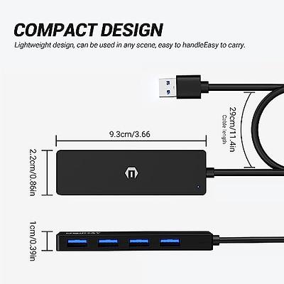 USB C Hub MEANHIGH USB 3.0 Hub for Laptop 4 Port USB Expander Multiport USB  Splitter Type C Hub Dongle for MacBook Pro, Mac Mini iMac, Dell, HP