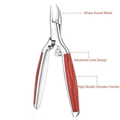 BEZOX Ingrown Toenail Clippers - Precision Thick Toe Nail Clipper for  Ingrown and Curly Nails, Comfort Grip Fingernail Clipper, Ergonomic Handle