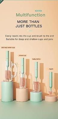 Water Bottle Cleaner Brush Set, Meritpick 3 in 1 Multipurpose Bottle Gap  Cleaner Brush & Long Handle Silicone Bottle Brush & Straw Cleaner Brush for  All Water Bottle, Baby Bottles (Green) - Yahoo Shopping