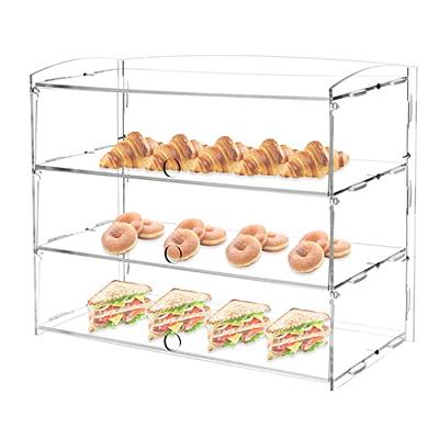 Acrylic Countertop Display Case Storage Shelf Donut Cookie Display