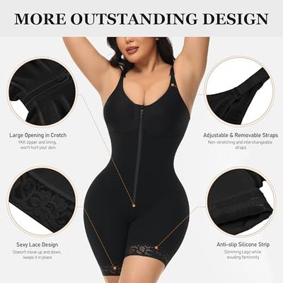 Women Shapewear Bodysuit Tummy Control Fajas Body Shaper For Women With  Zipper Plus Size Shapewear