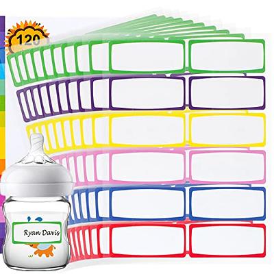 Baby Bottle Labels for Daycare Essentials, 120 PCS Waterproof Name Labels  for Kids Stuff School Supplies, Self Laminating, Dishwasher Safe,  Personalized Name Stickers Tags for Sippy Cup, Water Bottle - Yahoo Shopping