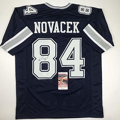 Autographed/Signed Jay Novacek Dallas Dark Blue Football Jersey JSA COA -  Yahoo Shopping