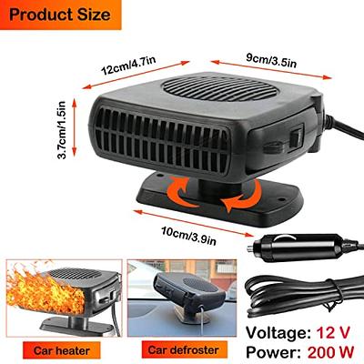 KINOWJI Car Heater, 200W 2 in 1 Portable Car Heater Fast Heating Quickly Defrost  Defogger Demister Heat Cooling Fan Auto Dryer Windshield Defroster Plug in Cigarette  Lighter(12V) - Yahoo Shopping