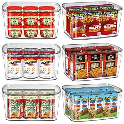 AREYZIN Set of 6 Lidded Storage Baskets + 6 Pack Clear Storage Bins Freezer Organizer  Bins Pantry Organization and Storage - Yahoo Shopping