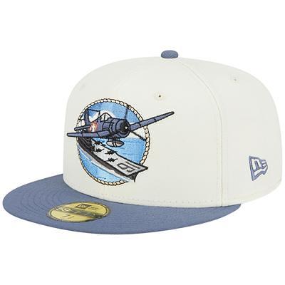 Men's New Era Navy Pensacola Blue Wahoos Authentic Collection Alternate Logo 59FIFTY Fitted Hat