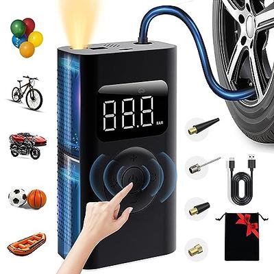 TEROMAS Tire Inflator Air Compressor, Portable DC/AC Air Pump for Car Tires  12V DC and Other Inflatables at Home 110V AC, Digital Electric Tire Pump