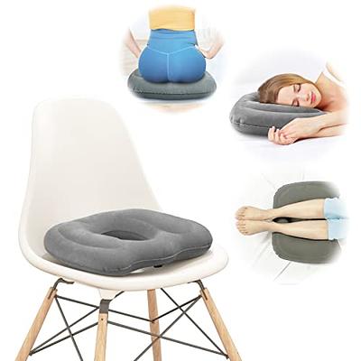 Inflatable Donut Cushion Seat ,Height Adjustable Hemmoroid Pillow,Portable  BBL Life Cushion:Pressure Relief for Hemorrhoid Treatment,Tailbone Pain,Bed