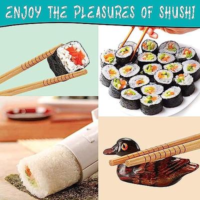 Sushi Making Kit, Sushi Roller Set, All in One Sushi Maker Kit, with Bamboo  Rolling Mat, Sushi Bazooka, Chopsticks Holders, Rice Paddle, Avocado