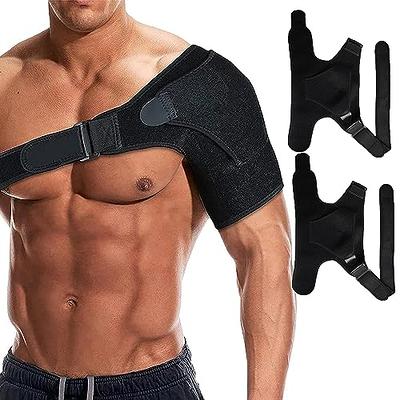 Double Shoulder Brace Support Compression Sleeve Wrap