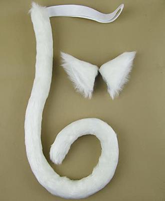 Lupidyyxun Fox Cat Wolf Mask Fox Cat Ears and Tails Set Furry Cat