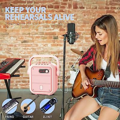 JYX Karaoke Machine 2 Wireless Microphones Bluetooth Pa Speaker