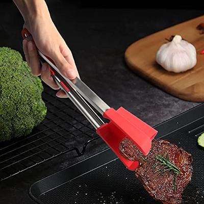 Silicone 2 in 1 Simply Flip Spatula and Tongs for Cooking, Non-Stick, Heat  Resistant, Stainless Steel Frame Clever Spatula Tongs Combo Food Shovel  Unique Kitchen Gadgets As Seen on TV - Yahoo Shopping