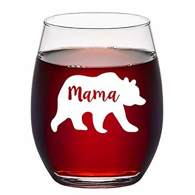 Mamasaurus - Birthday Gifts For Mom - 12 Oz Wine Tumbler