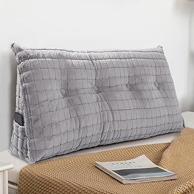 Large Headboard Bed Rest Pillow, Triangular Bed Backrest Pillow