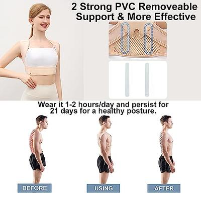 Posture Corrector For Men & Women - Back Brace For Lumbar Support And  Upright - Breathable Back Straightener Back Corrector Posture Improve And  Neck