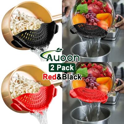 Silicone Pot Strainer Black