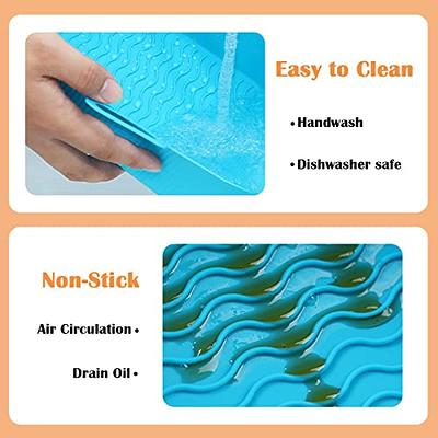 4PCS Air Fryer Silicone Liners,LYHOLKEER Dual Air Fryer Silicone