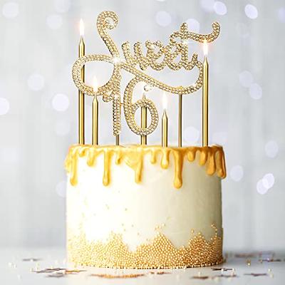 20pcs Gold Cake Decorations Happy Birthday Cupcake Cake Topper